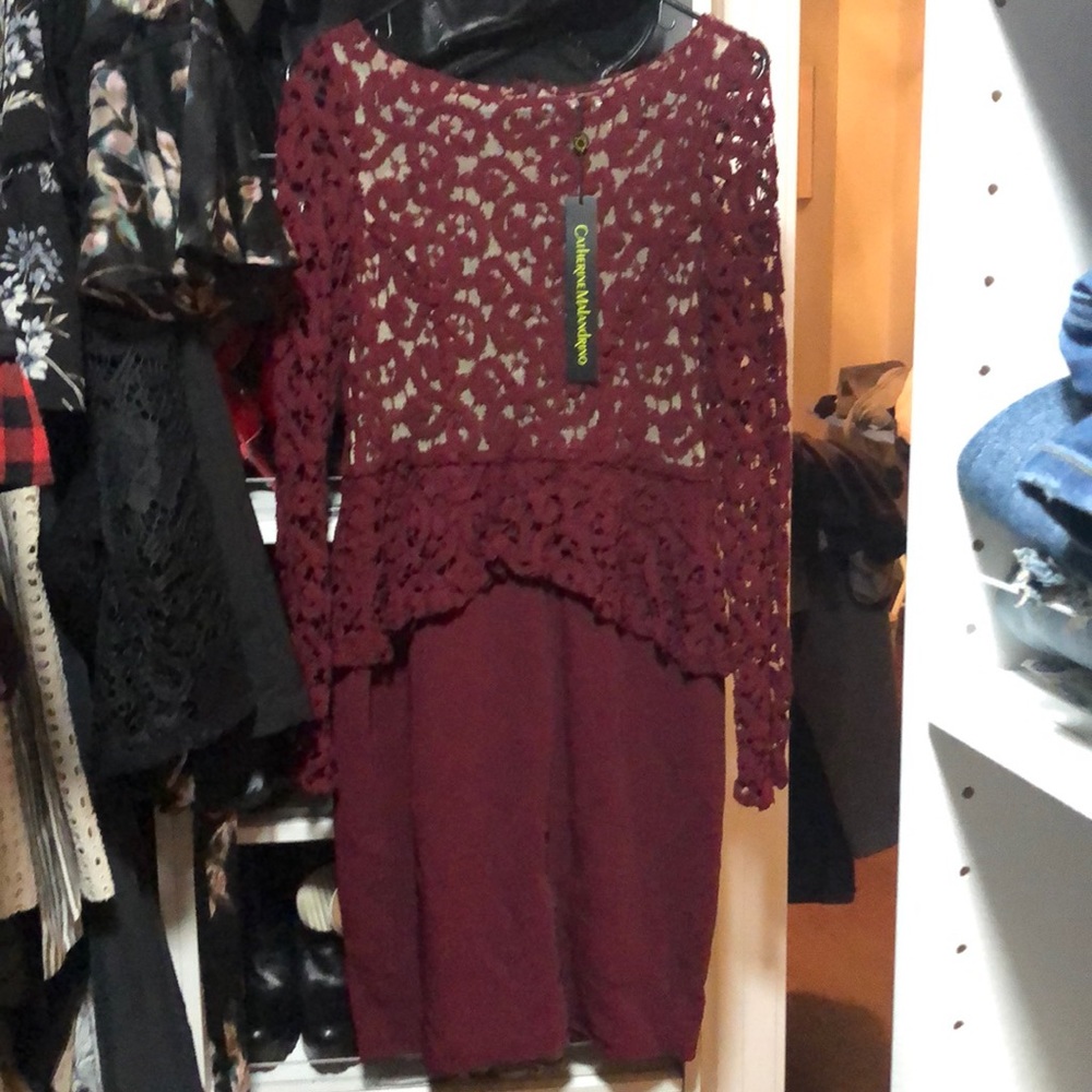 Catherine malandrino solace peplu dress